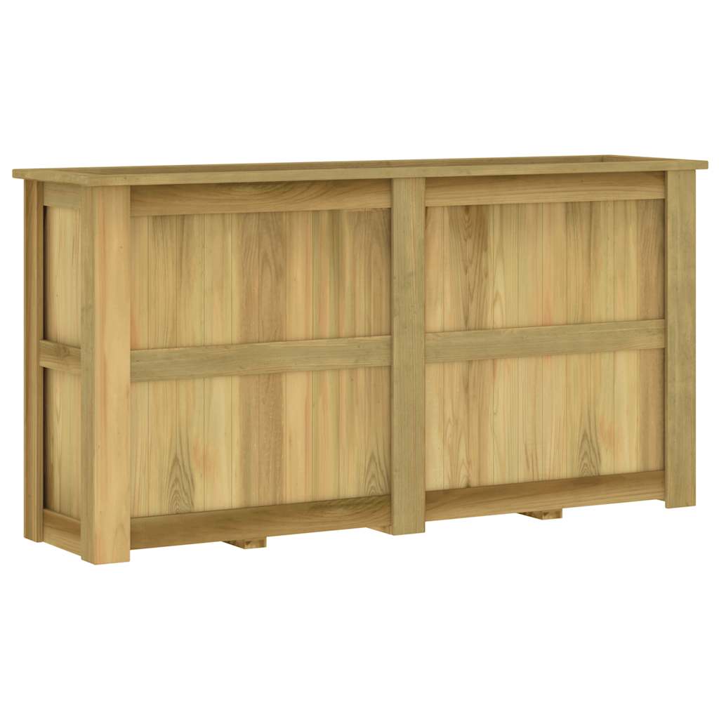 Arriate de madera de pino impregnada 100x50x50 cm