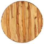 Mesa de centro redonda madera maciza de acacia 65x30 cm