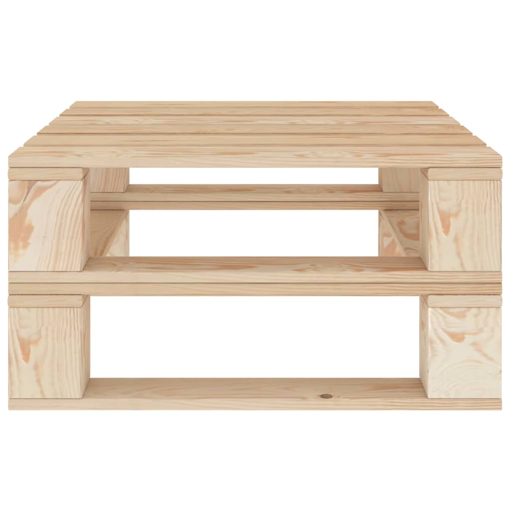 Mesa de palés para jardín madera