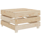 Juego de muebles de jardín de palés 2 piezas madera