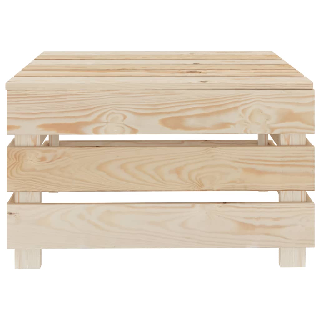 Juego de muebles de jardín de palés 2 piezas madera
