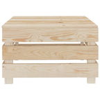 Juego de muebles de jardín de palés 2 piezas madera