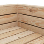 Juego de muebles de jardín de palés 2 piezas madera