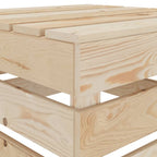 Juego de muebles de jardín de palés 2 piezas madera