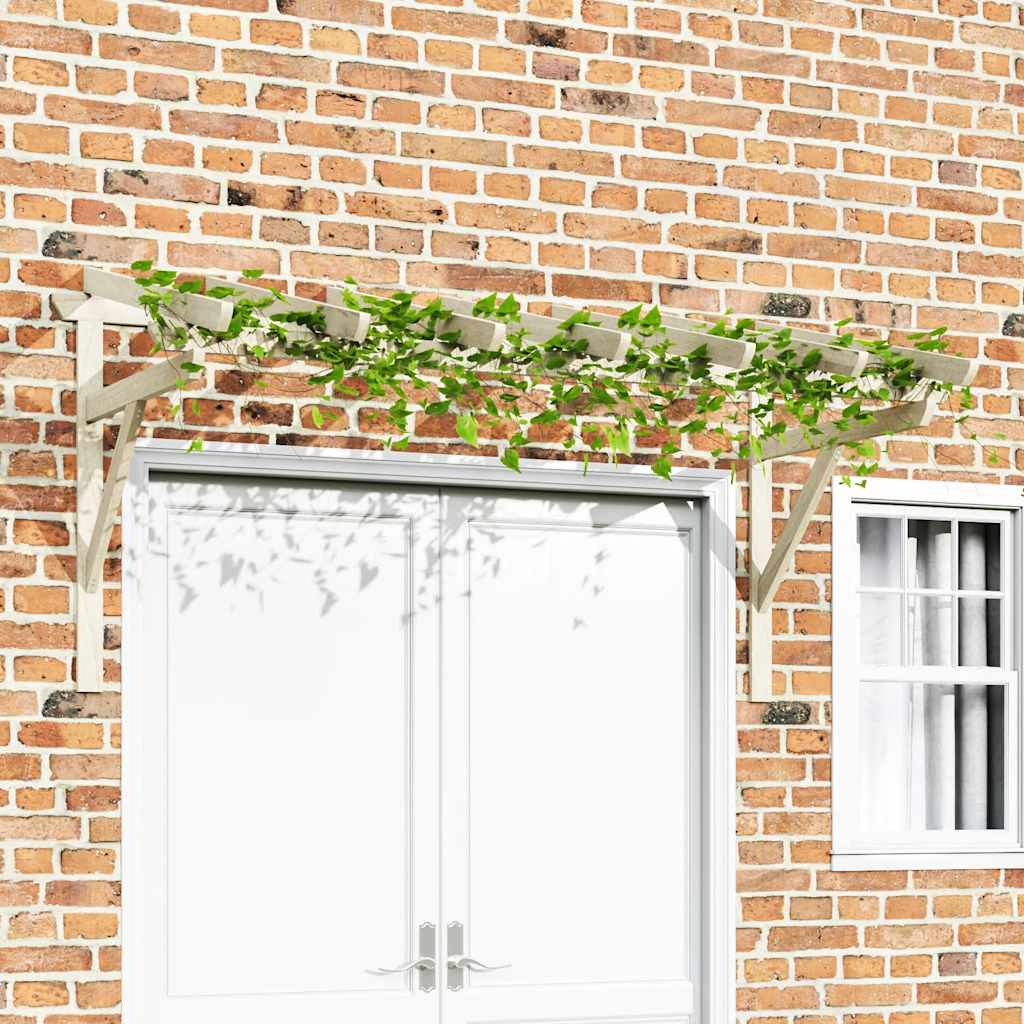 Pérgola de puerta madera maciza de pino 150x100x100 cm