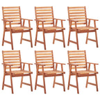 Sillas de comedor de exterior 2 uds madera maciza de acacia