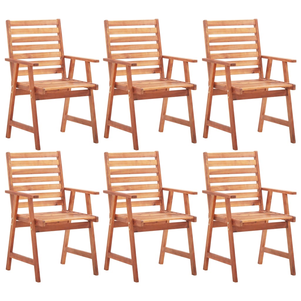 Sillas de comedor de exterior 2 uds madera maciza de acacia