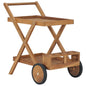 Solid Teak Wood Tea Trolley