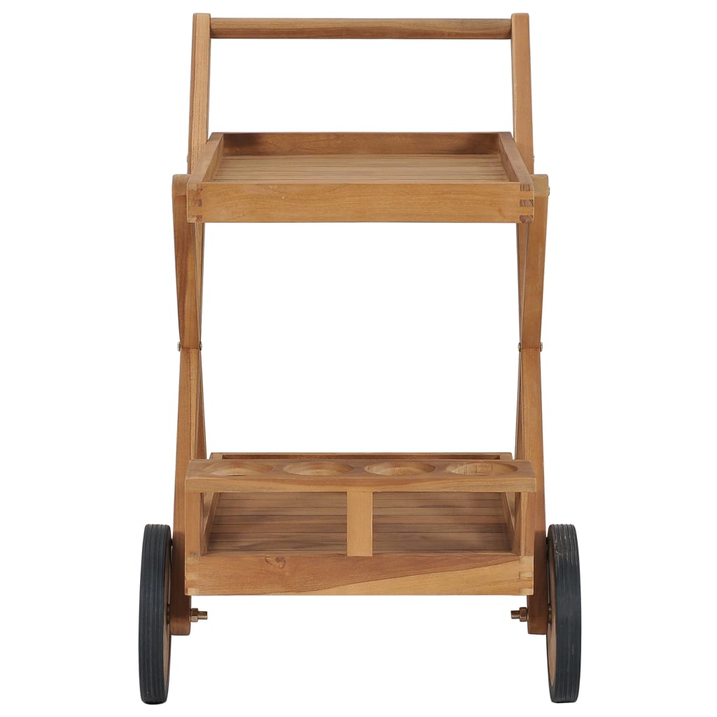 Carrito del té de madera maciza de teca