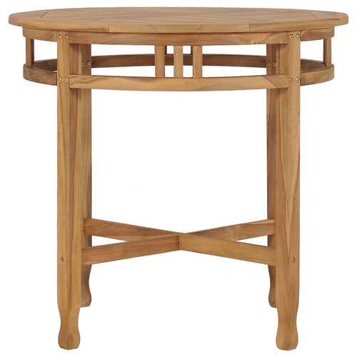 Teak solid wood dining table Ø 80 cm
