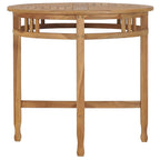 Mesa de comedor de madera maciza de teca Ø 80 cm