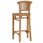 Taburete de cocina de madera maciza de teca