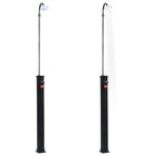 Ducha solar de jardín negro 215 cm 8 L