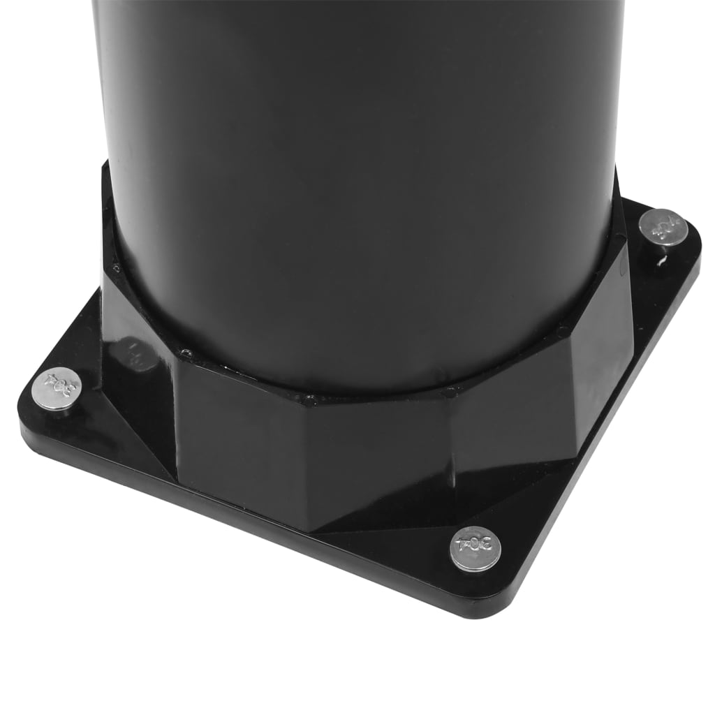 Ducha solar de jardín negro 215 cm 8 L