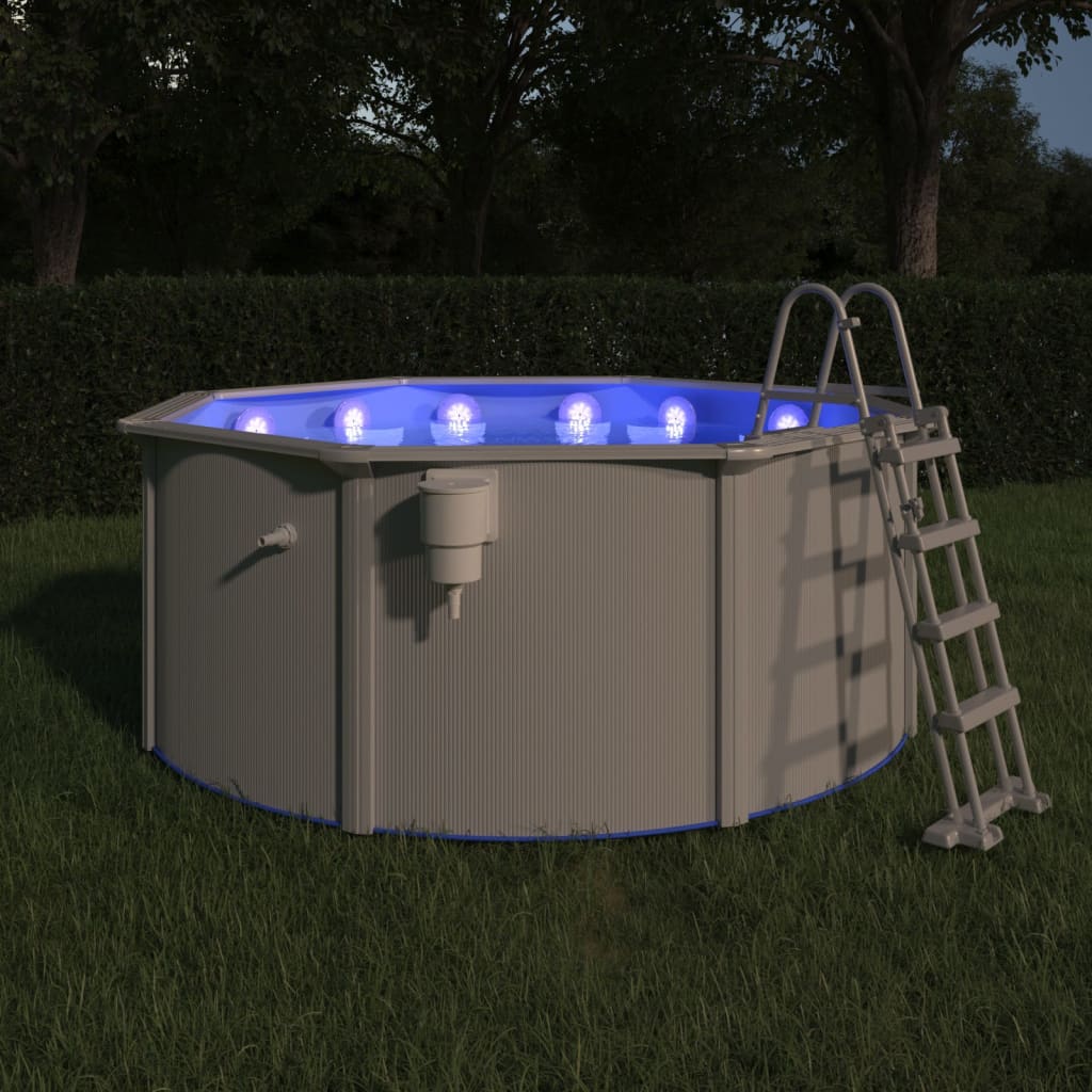 Lámpara LED sumergible flotante piscina con mando multicolor