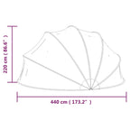 Cubierta capota de piscina 440x220 cm