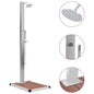 Outdoor Shower with Stainless Steel Tray WPC