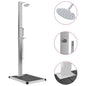 Outdoor Shower with Stainless Steel Tray WPC
