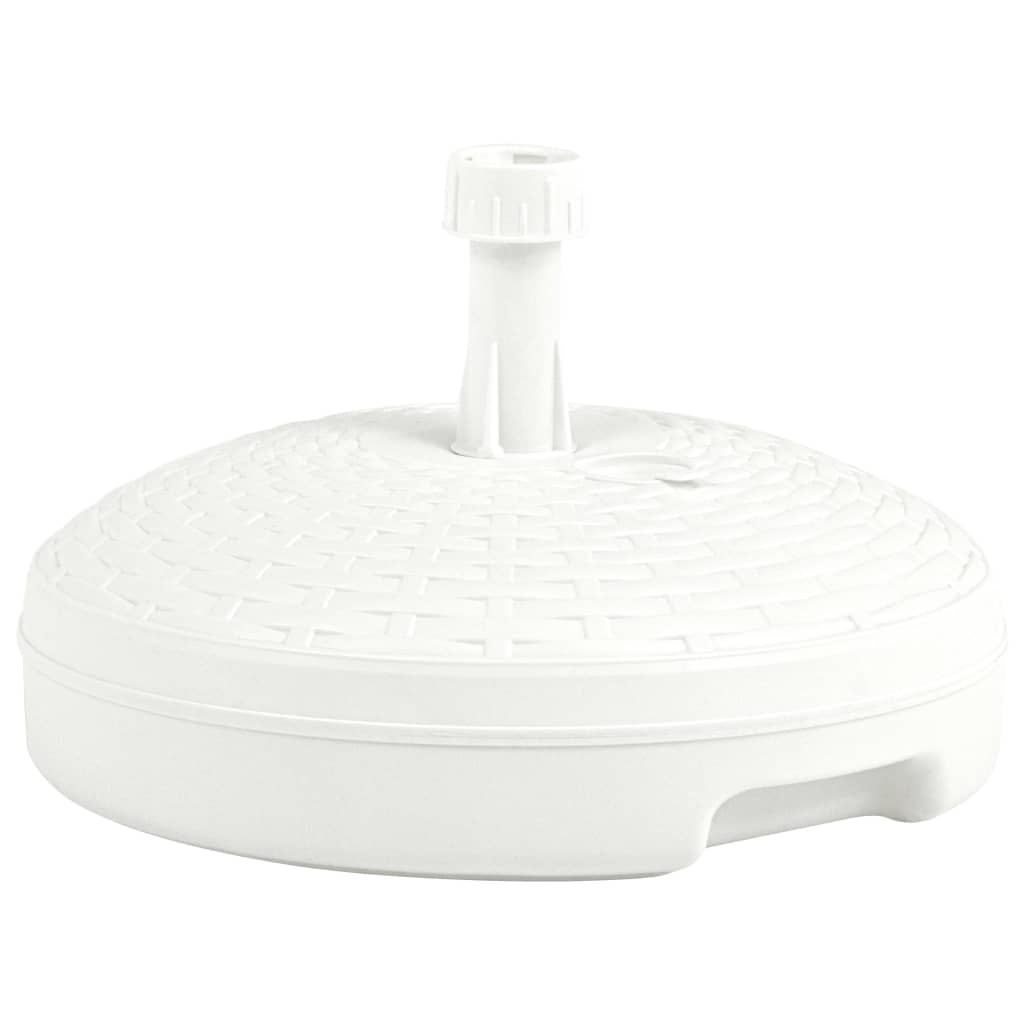 Base de sombrilla rellenable arena/agua ratán de plástico 20 L