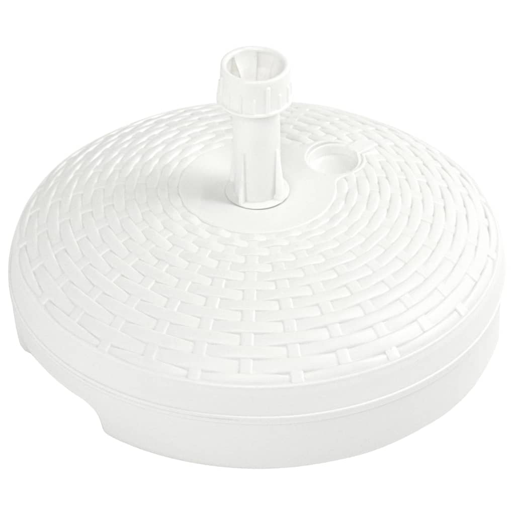 Base de sombrilla rellenable arena/agua ratán de plástico 20 L