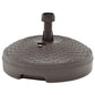 Base de guarda-sol de plástico rotim preenchível com areia/água 20 L