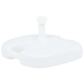 Base de sombrilla rellenable arena/agua plástico blanco 16 L