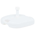 Base de sombrilla rellenable arena/agua plástico blanco 16 L