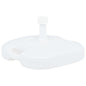 Base de sombrilla rellenable arena/agua plástico blanco 16 L
