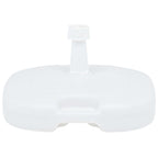 Base de sombrilla rellenable arena/agua plástico blanco 16 L