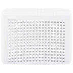 Mesa auxiliar de plástico blanco 54x54x36,5 cm