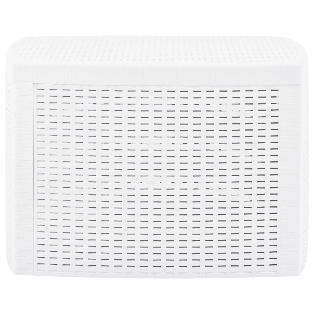Mesa auxiliar de plástico blanco 54x54x36,5 cm