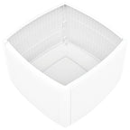 Mesa auxiliar de plástico blanco 54x54x36,5 cm
