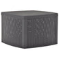 Mesa auxiliar de plástico blanco 54x54x36,5 cm