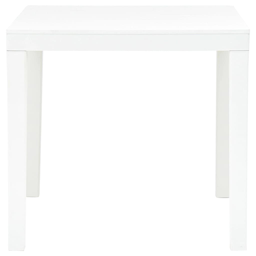 Mesa de jardín con 2 bancos plástico blanco
