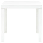 Mesa de jardín con 2 bancos plástico blanco