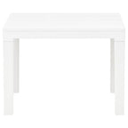 Mesa de jardín con 2 bancos plástico blanco