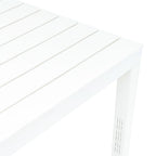 Mesa de jardín con 2 bancos plástico blanco