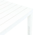 Mesa de jardín de plástico blanco 78x78x72 cm