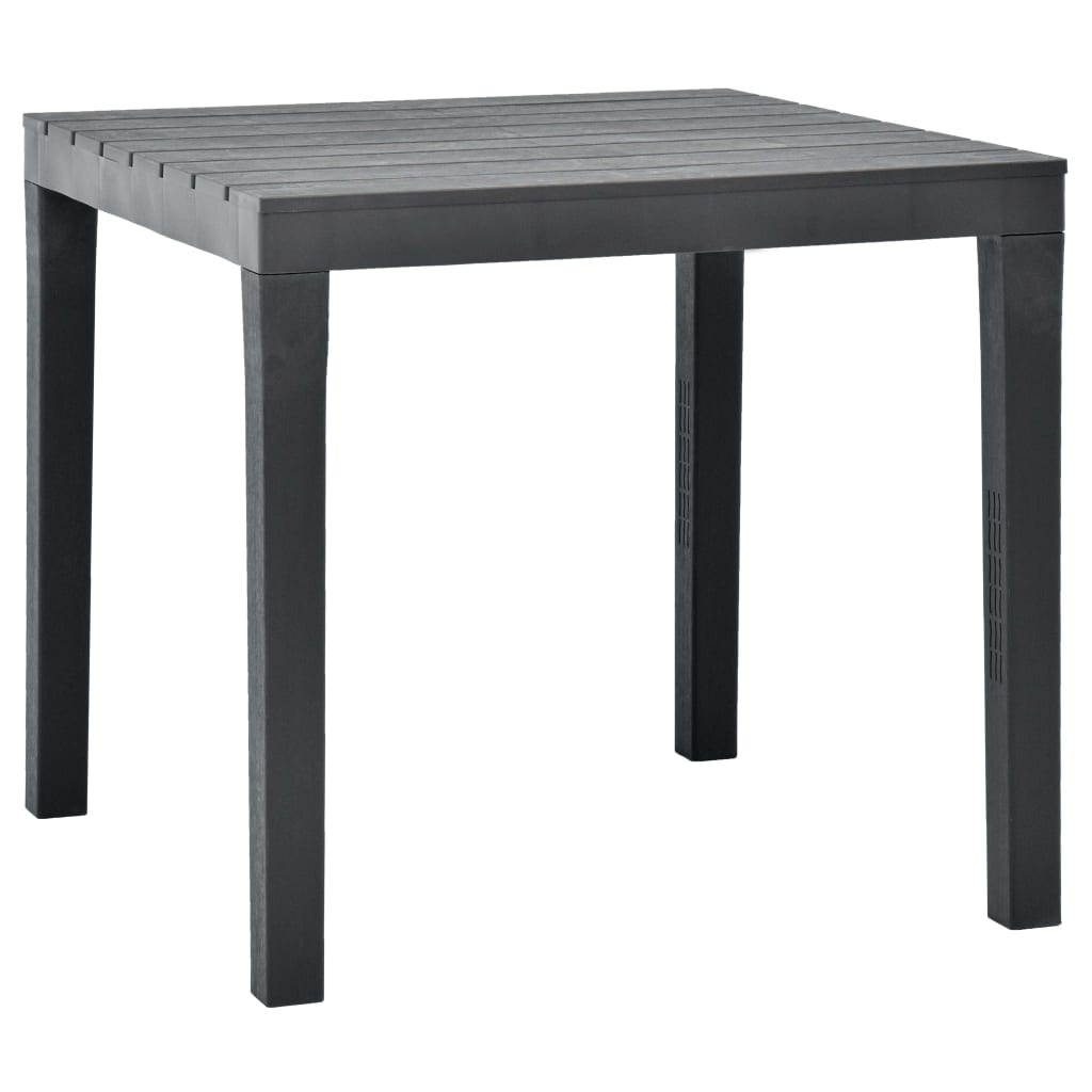 White plastic garden table 78x78x72 cm