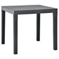 Mesa de jardín de plástico blanco 78x78x72 cm