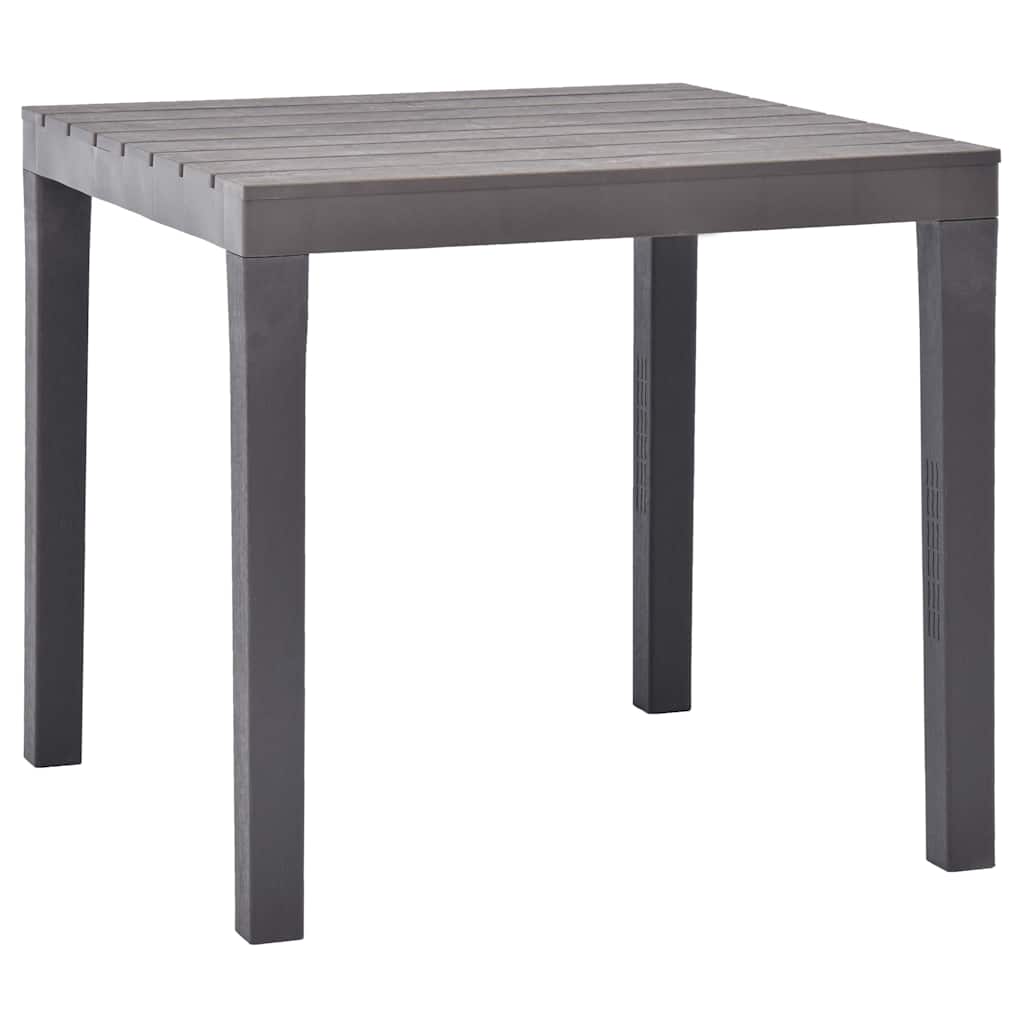 White plastic garden table 78x78x72 cm