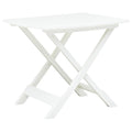 White plastic folding garden table 79x72x70 cm