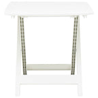 White plastic folding garden table 79x72x70 cm