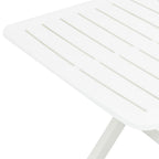 White plastic folding garden table 79x72x70 cm