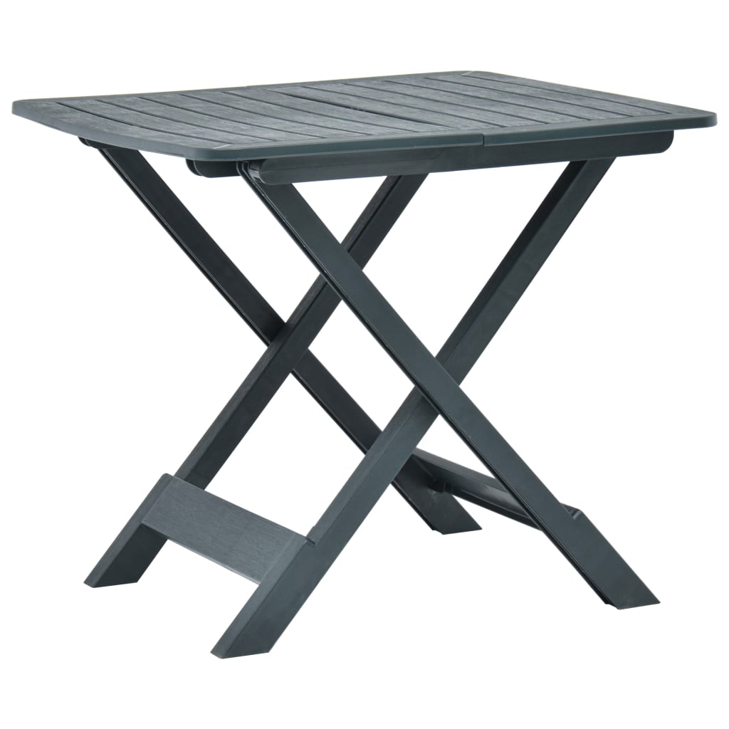 Mesa de jardín plegable de plástico blanco 79x72x70 cm