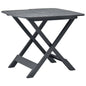 Mesa de jardín plegable de plástico blanco 79x72x70 cm