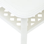 Mesa de centro de plástico blanco 90x60x46 cm