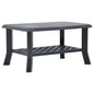 Mesa de centro de plástico blanco 90x60x46 cm