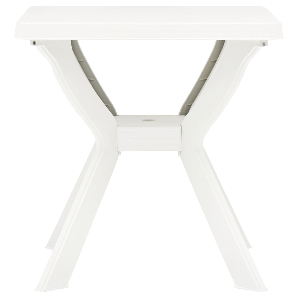 Mesa bistro blanca plástico 70x70x72 cm
