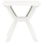Mesa bistro blanca plástico 70x70x72 cm